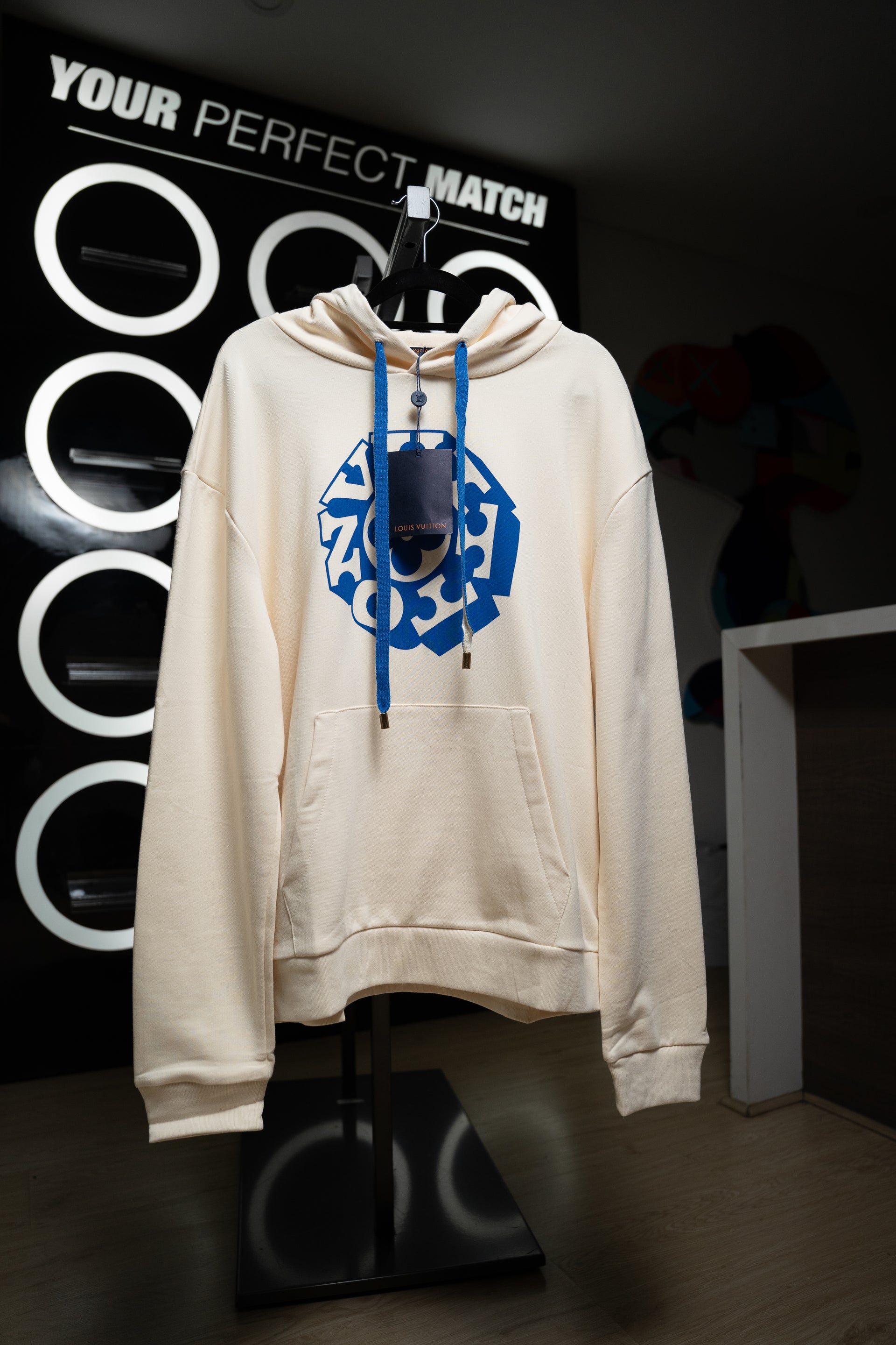 HOODIE LV PRINTED SIGNATURE