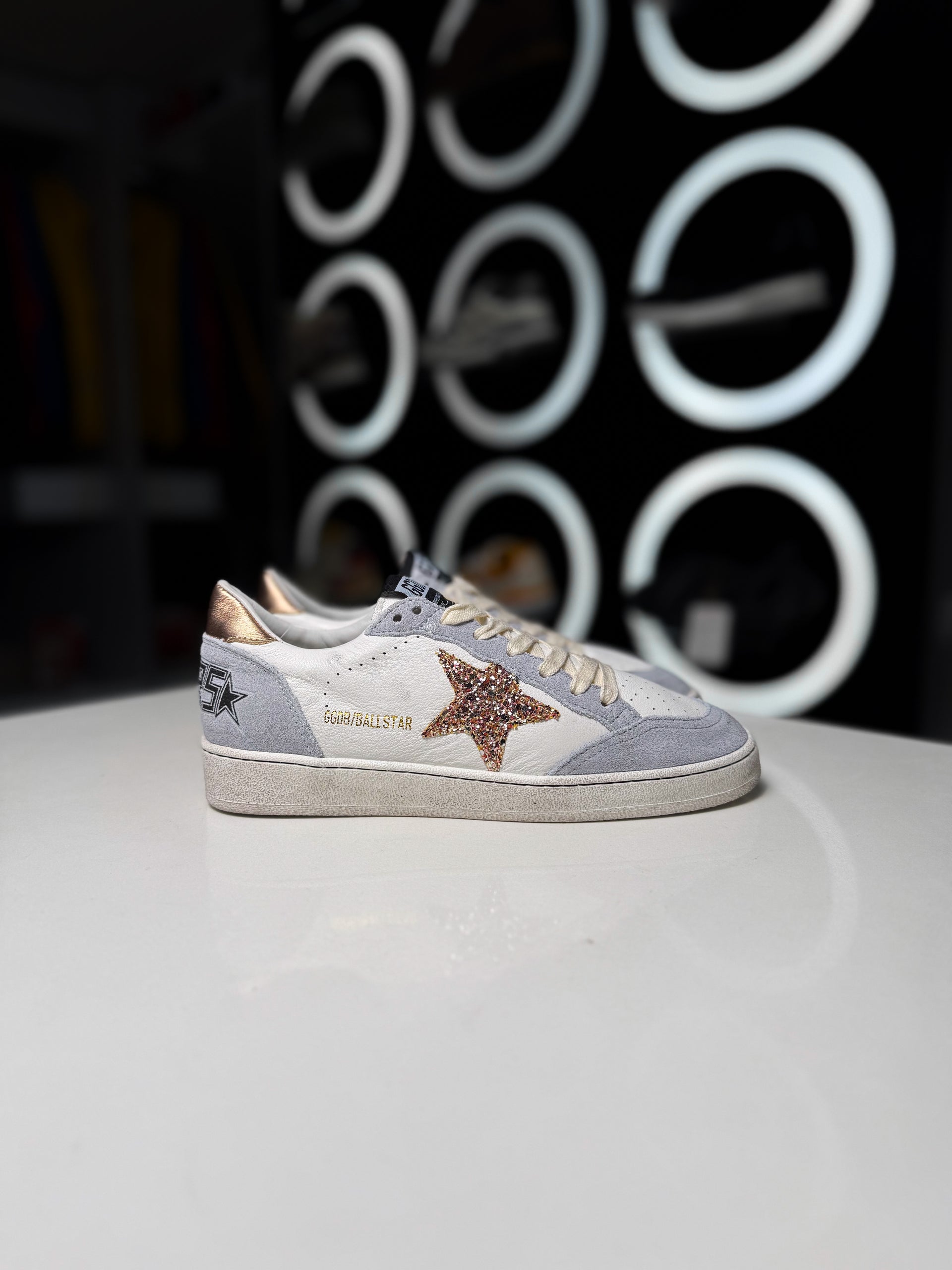 GOLDEN GOOSE BALLSTAR PURPLE/WHITE