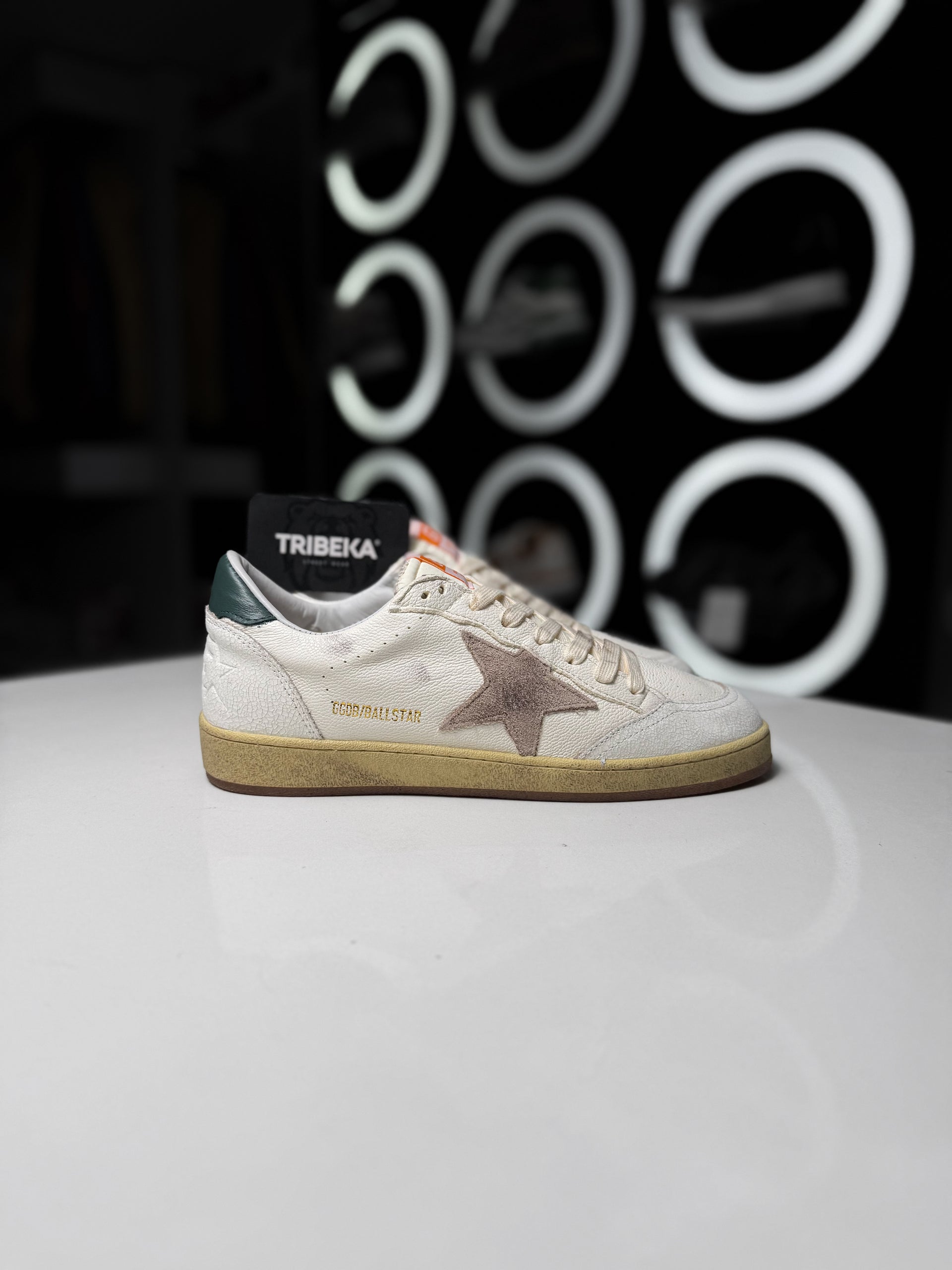 GOLDEN GOOSE BALLSTAR DOVE GREY GREEN