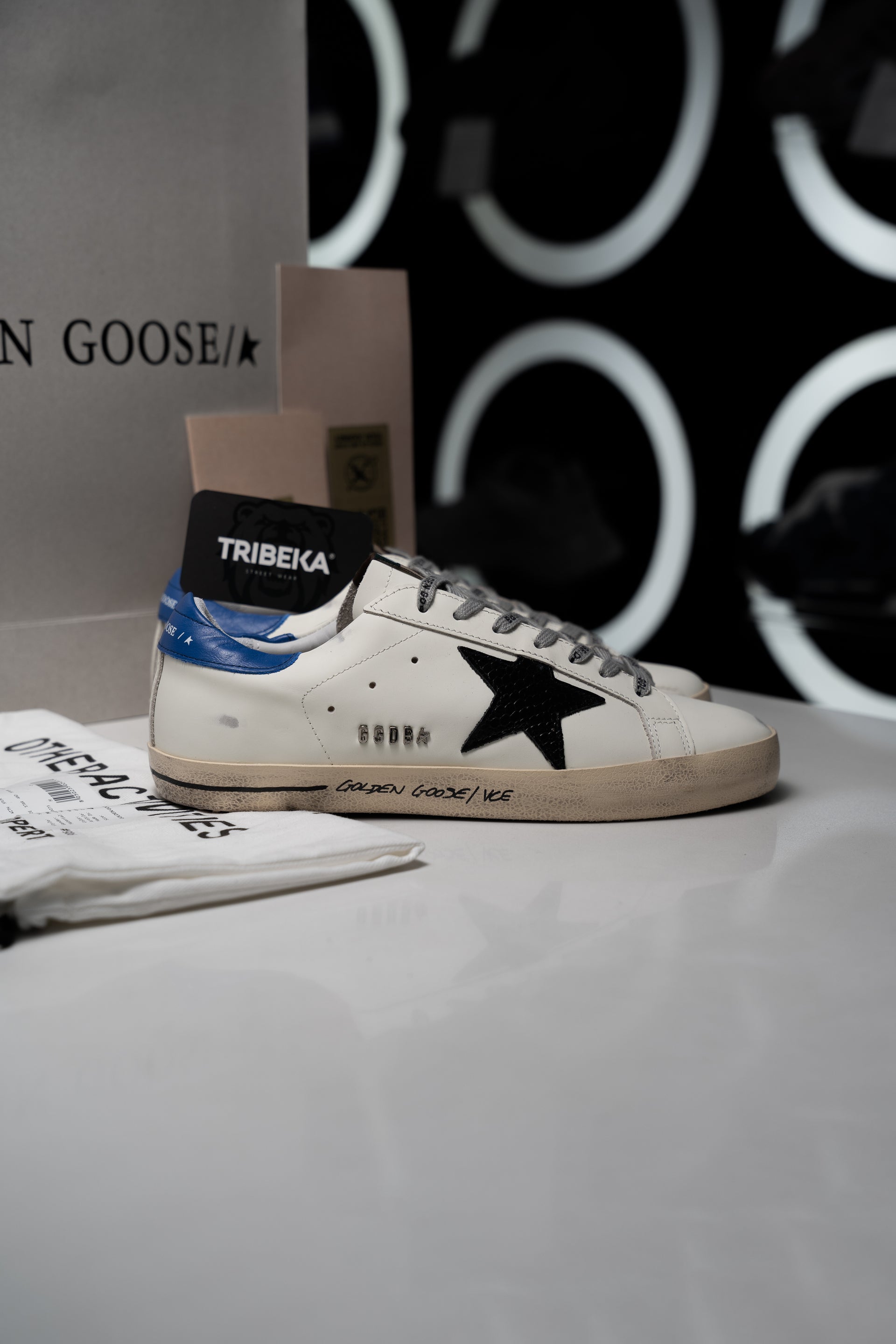 GOLDEN GOOSE SSTAR BLUE WHITE