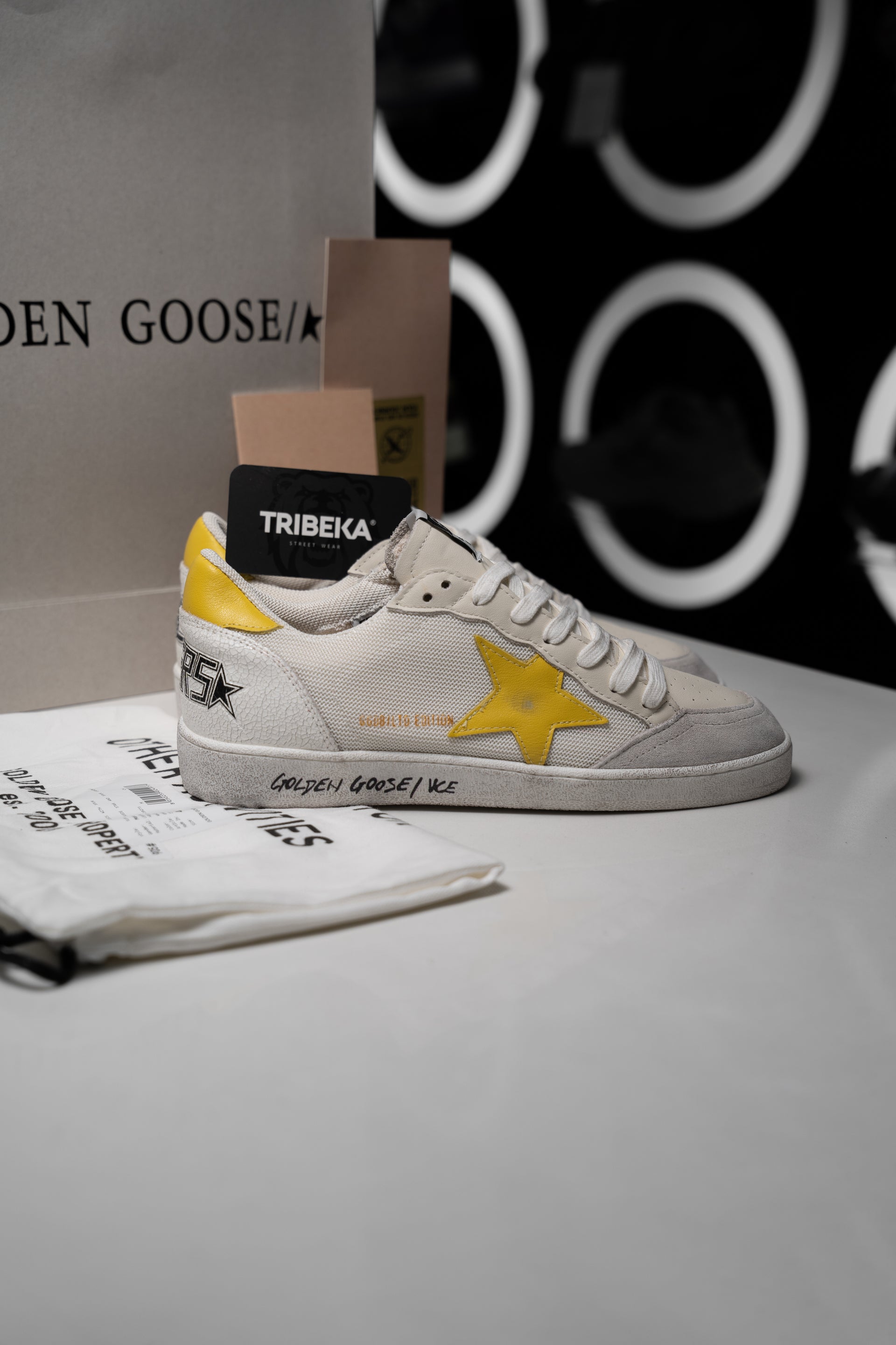 GOLDEN GOOSE BALLSTAR MESH YELLOW