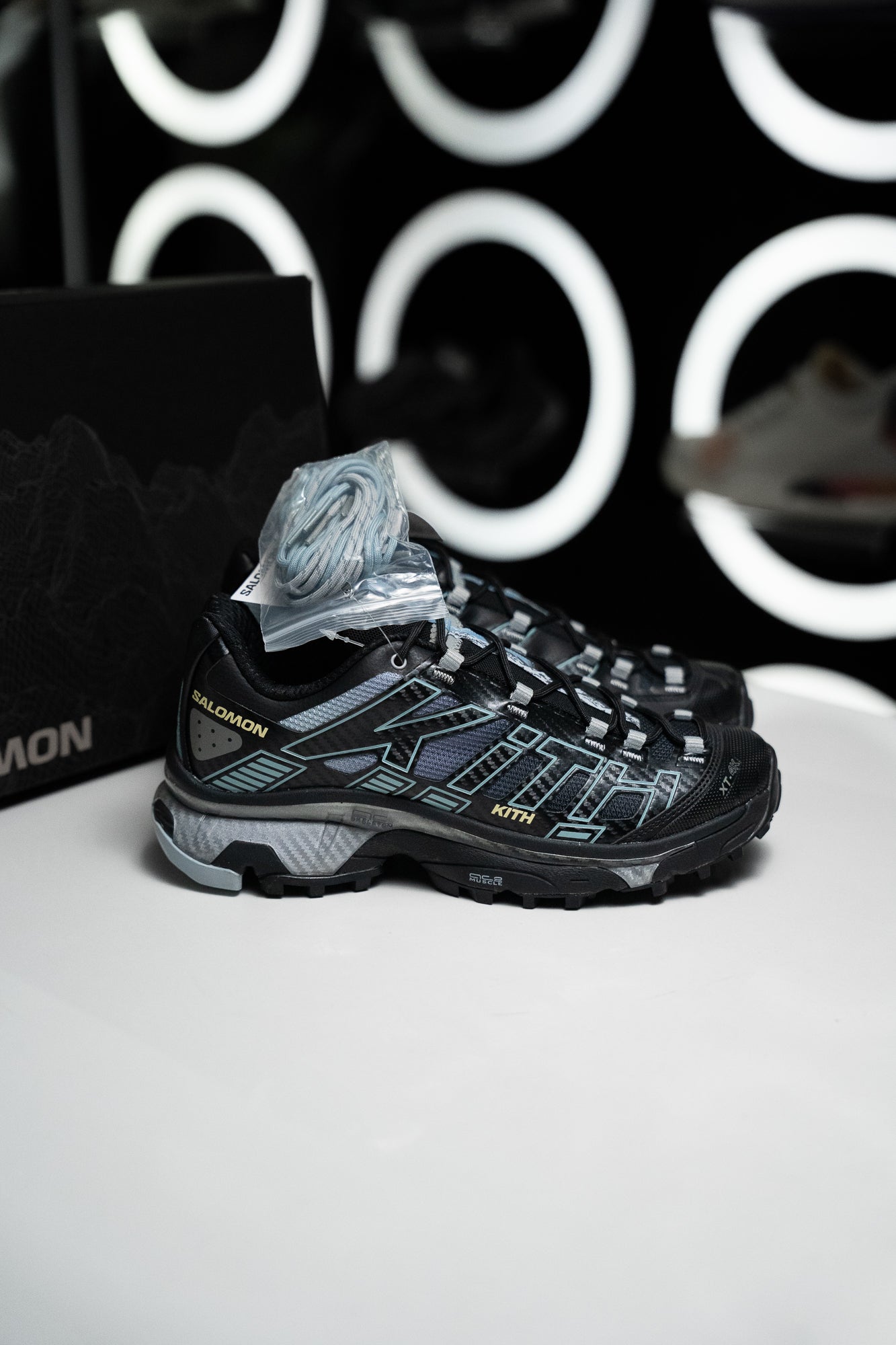 SALOMON XT-4K 'BLACK ALLOY BLUE FOG'