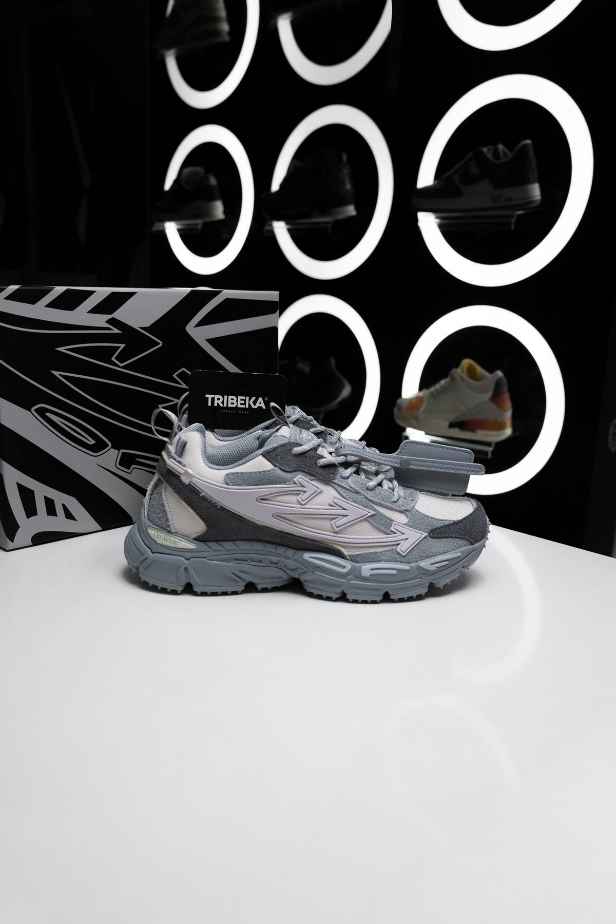 OFF WHITE BE RIGHT BACK "GREY SUEDE"