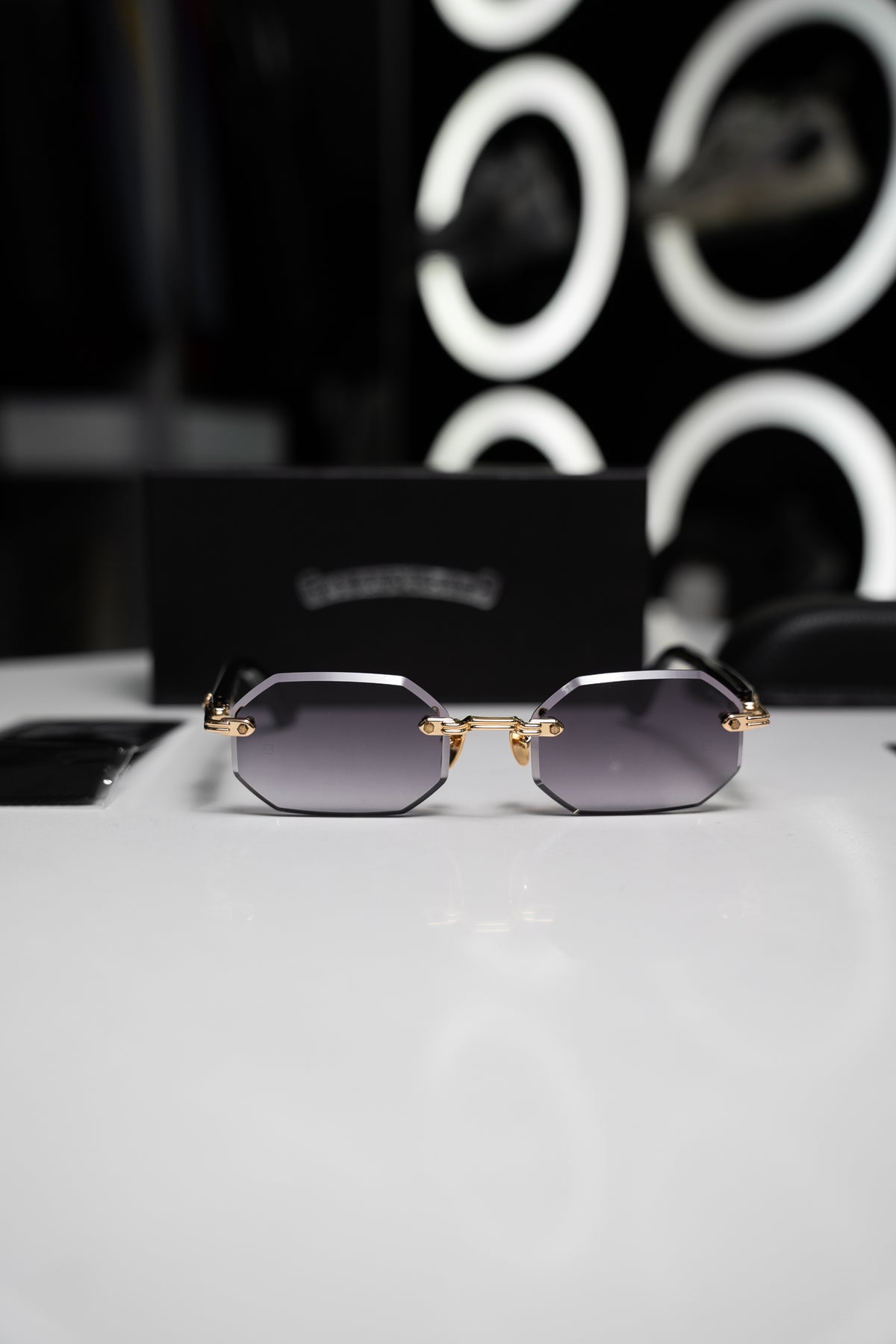 CHROME HEARTS DEEP VIII GREY/GOLD