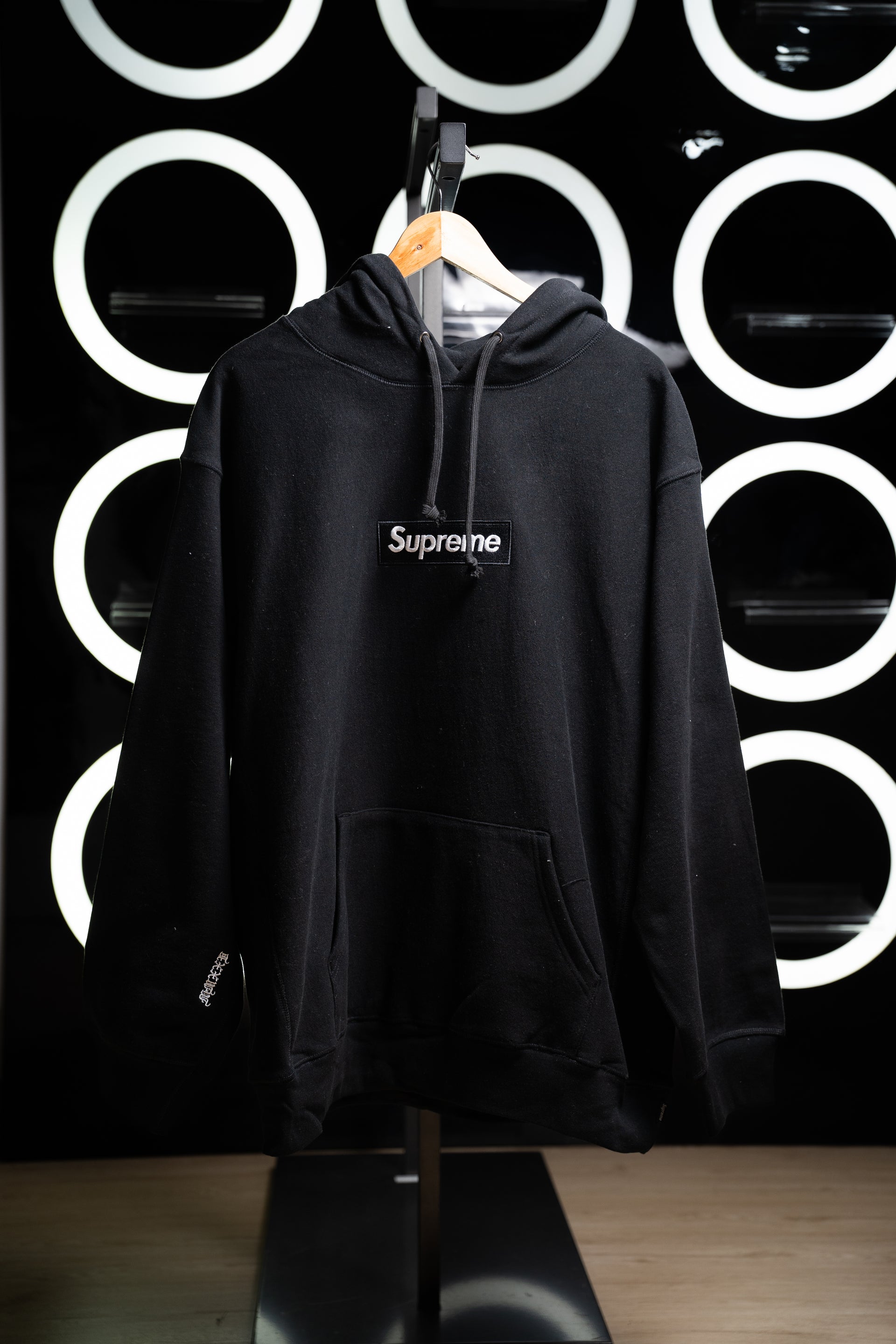 Hoodie Supreme box logo Black
