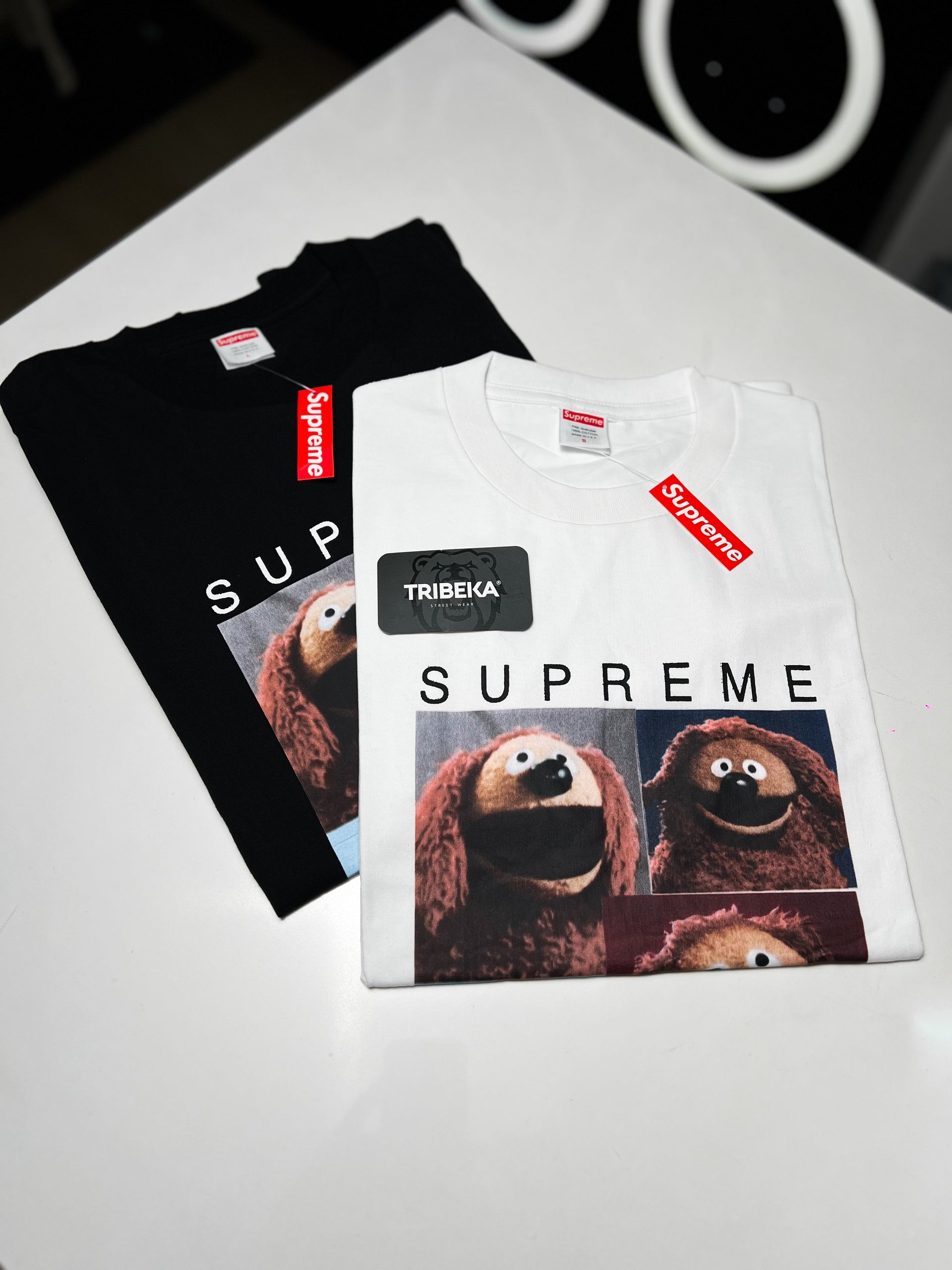 CAMISETA SUPREME ROWFL BLANCA