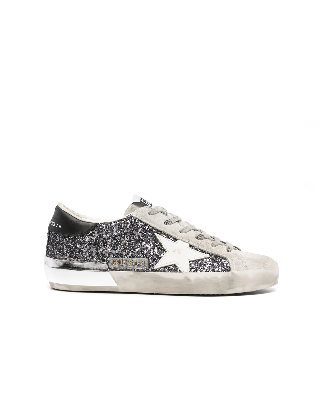 Golden Goose SUPERTAR basket silver (DAMA)