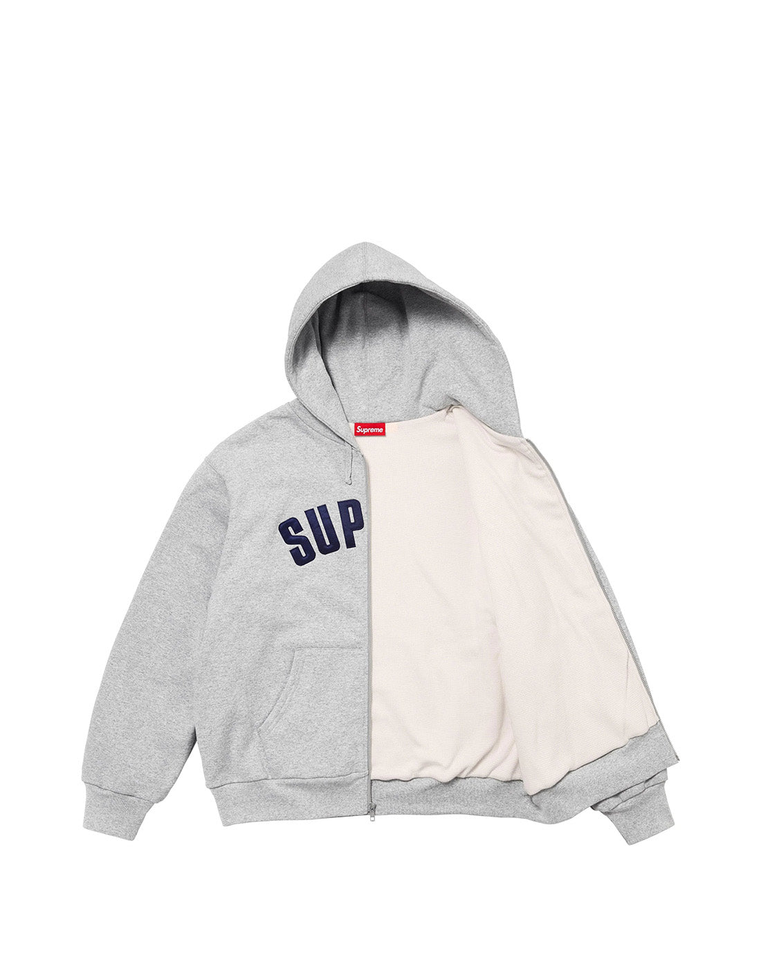 Hoodie Supreme Arc Thermal Zip Up Grey