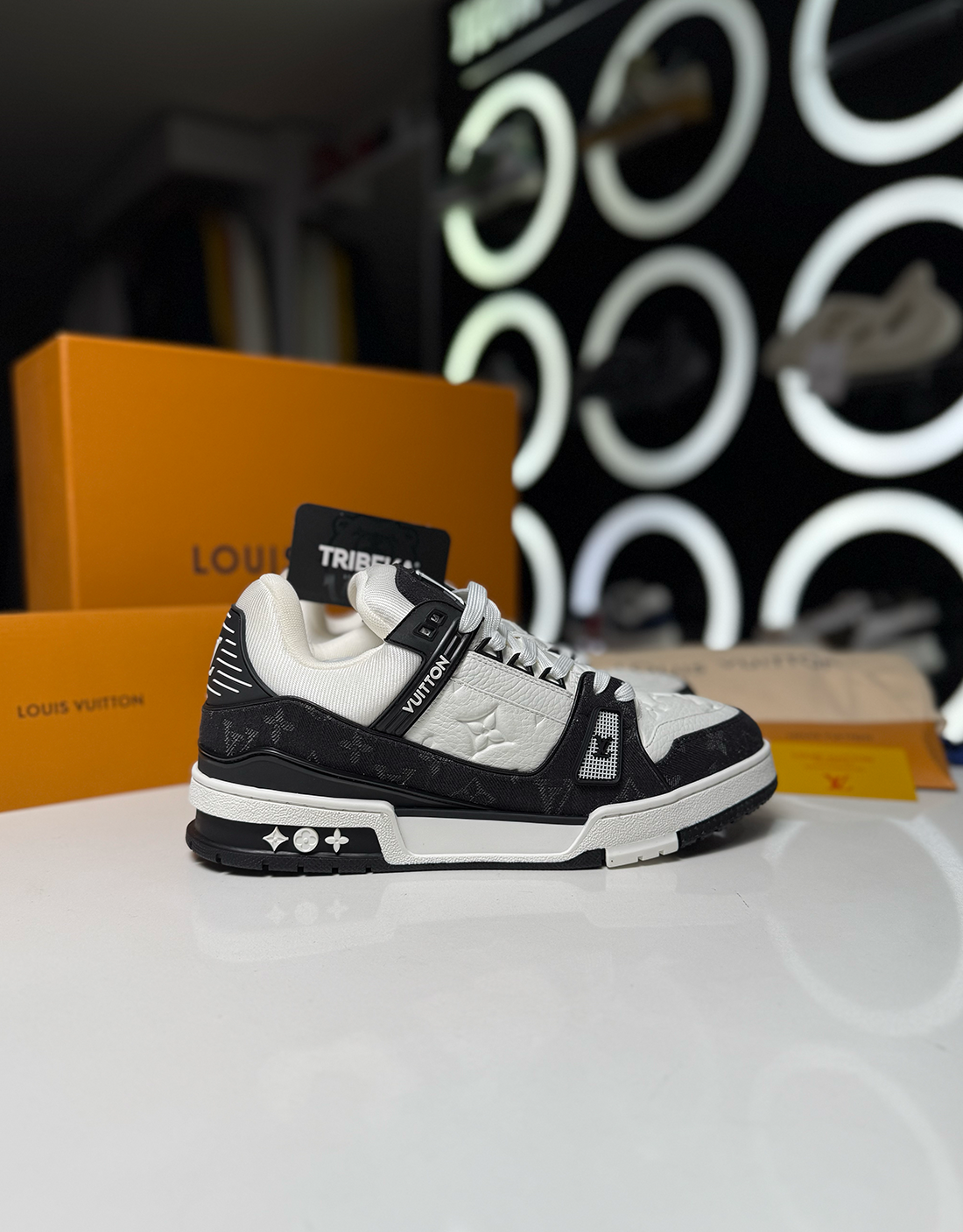 LV TRAINERS MONOGRAM BLACK