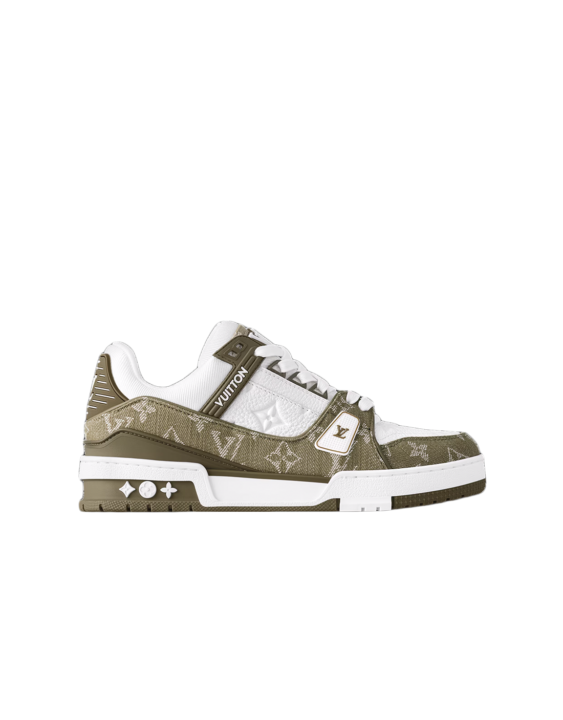 LV TRAINERS MONOGRAM GREEN KHAKI