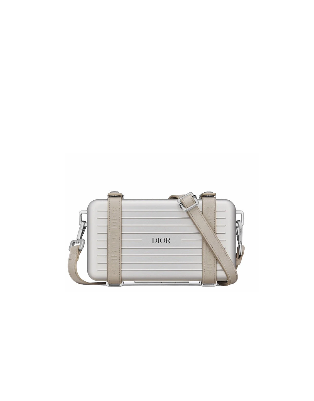DIOR x RIMOWA SILVER PERSONAL CLUTCH ON