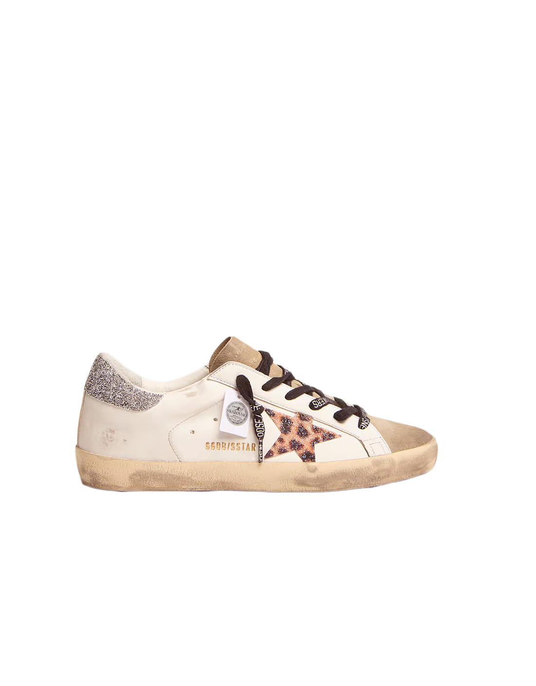 GOLDEN GOOSE SSTAR GOLD WHITE/PRINT