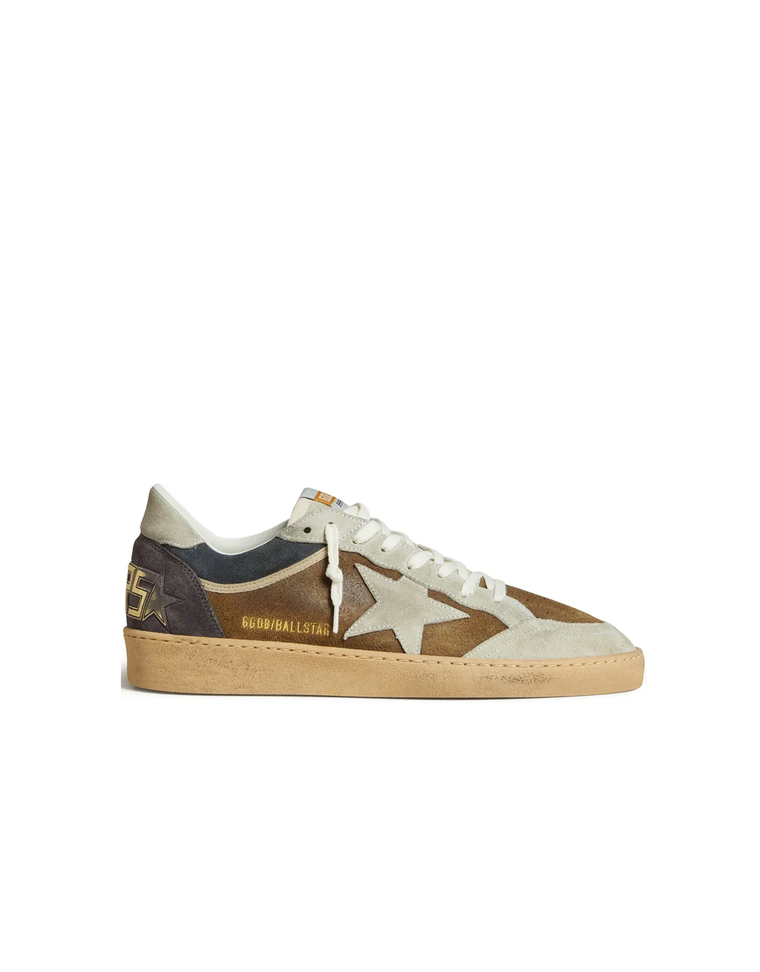GOLDEN GOOSE BALLSTAR SUEDE BROWN BLUE