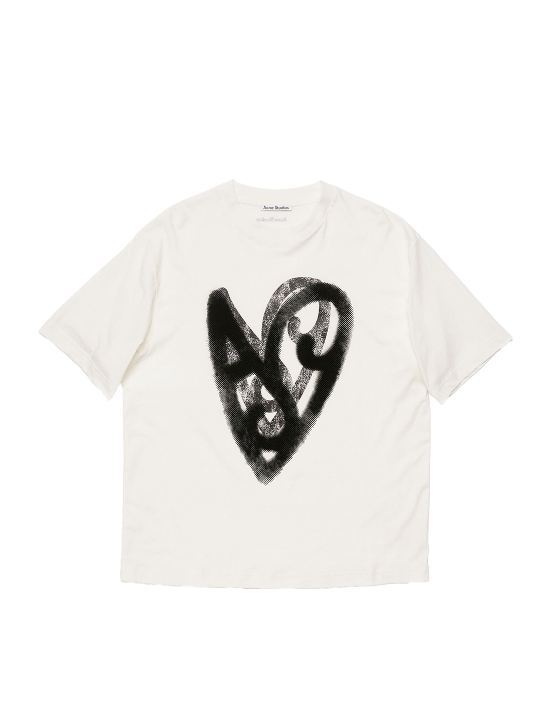 Camiseta Acne studios optic blanca