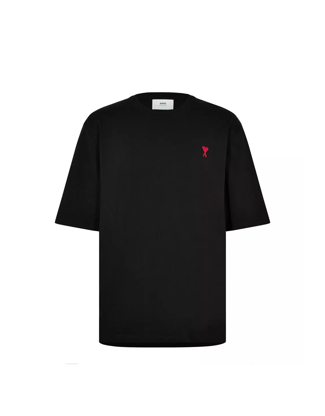 CAMISETA AMI PARIS BLACK LOGO