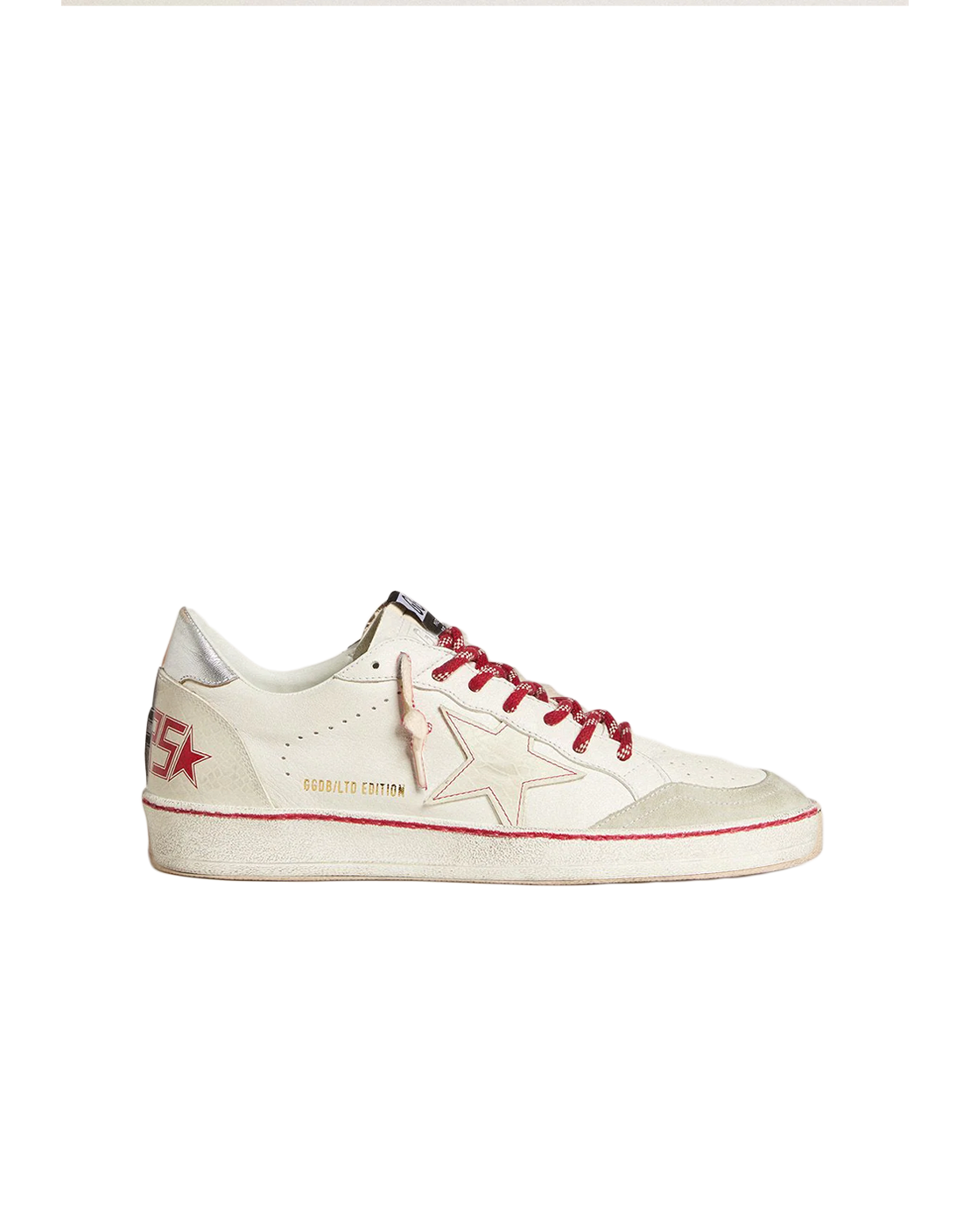 GOLDEN GOOSE BALLSTAR LTD EDITION WHITE RED