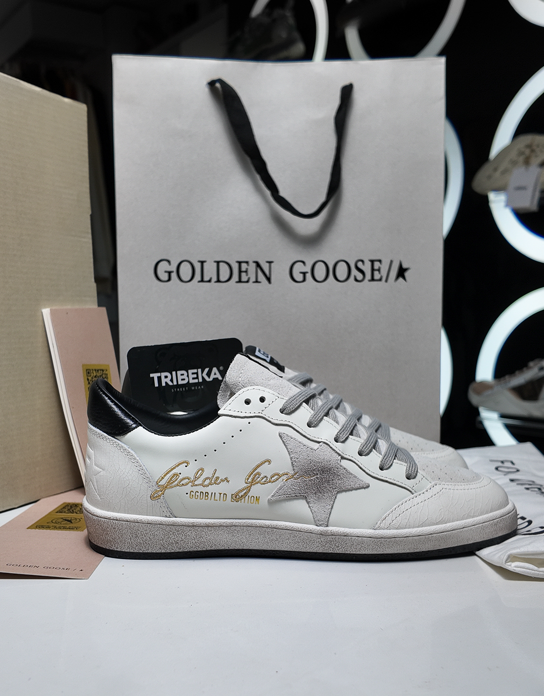GOLDEN GOOSE BALLSTAR LTD EMBROIDERED