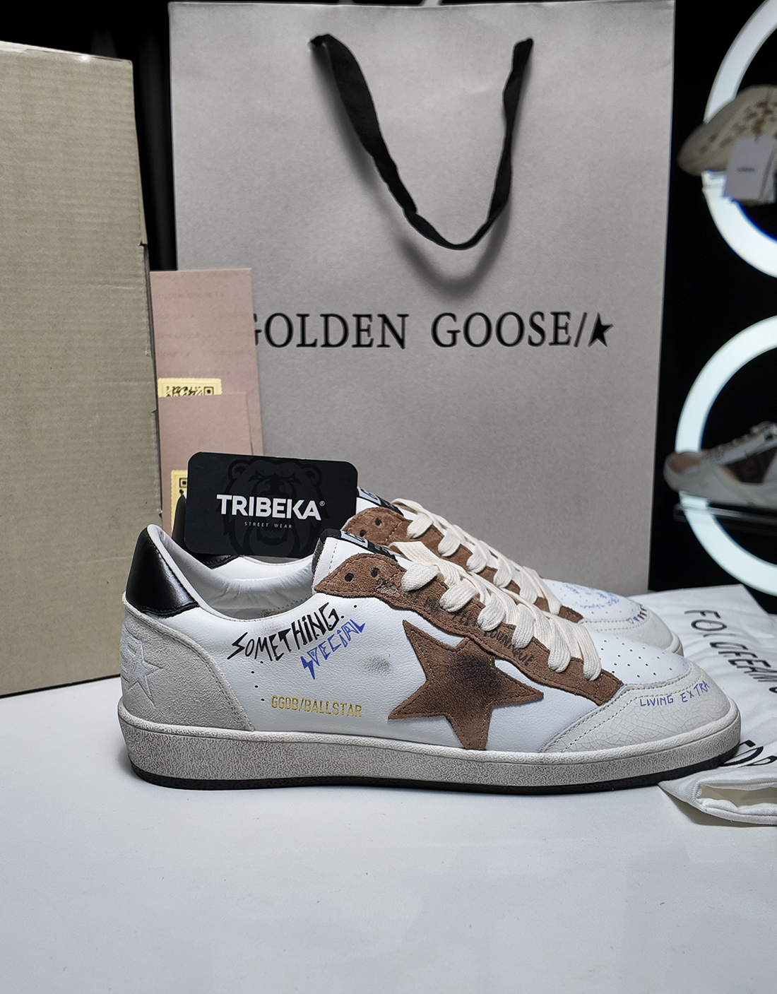 GOLDEN GOOSE BALLSTAR LTD "SOMETHING SPECIAL" BROWN