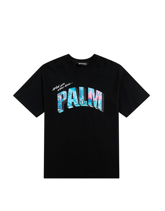 CAMISETA PALM ANGELS I WISH YOU WERE HERE