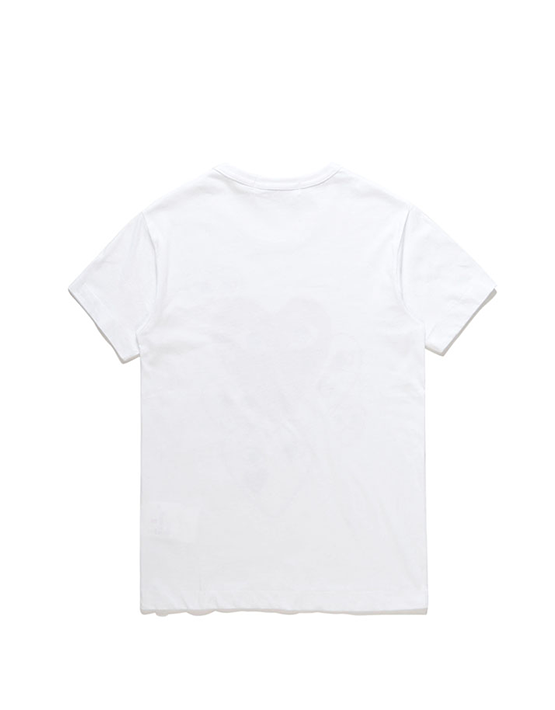 CAMISETA COMME DES GARCON WHITE MULTIPLE PRINTED HEART