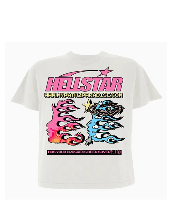 CAMISETA HELLSTAR "PATH TO PARADISE" WHITE