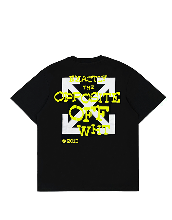 CAMISETA OFF WHITE NEON BLACK