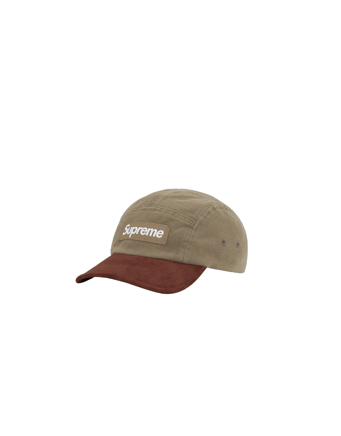 GORRA SUPREME SUEDE VISON CAMP LIGHT OLIVE