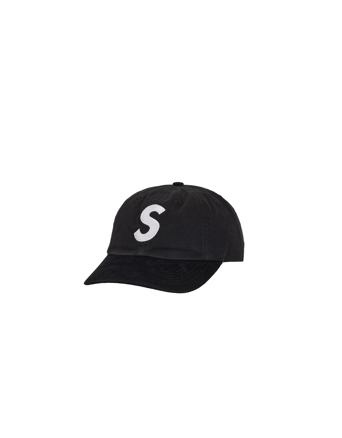 GORRA SUPREME S LOGO 6 PANELS BLACK