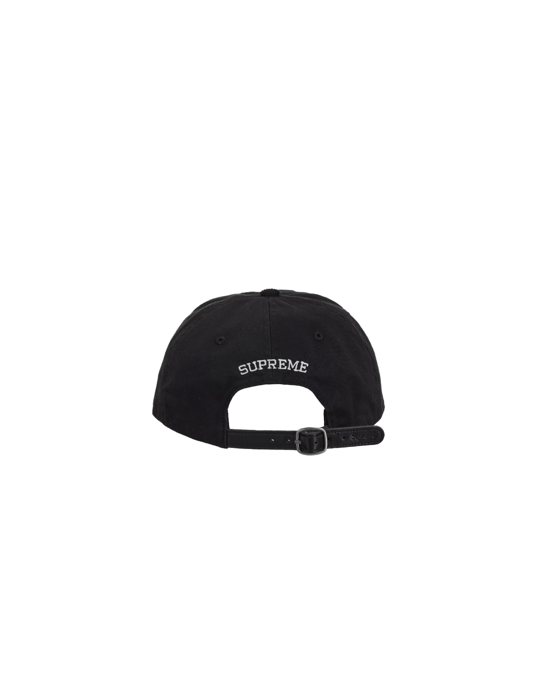GORRA SUPREME S LOGO 6 PANELS BLACK
