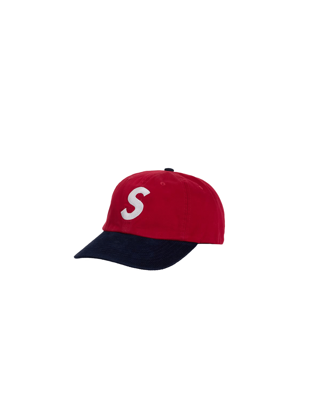 GORRA SUPREME S LOGO 6 PANELS RED/BLUE