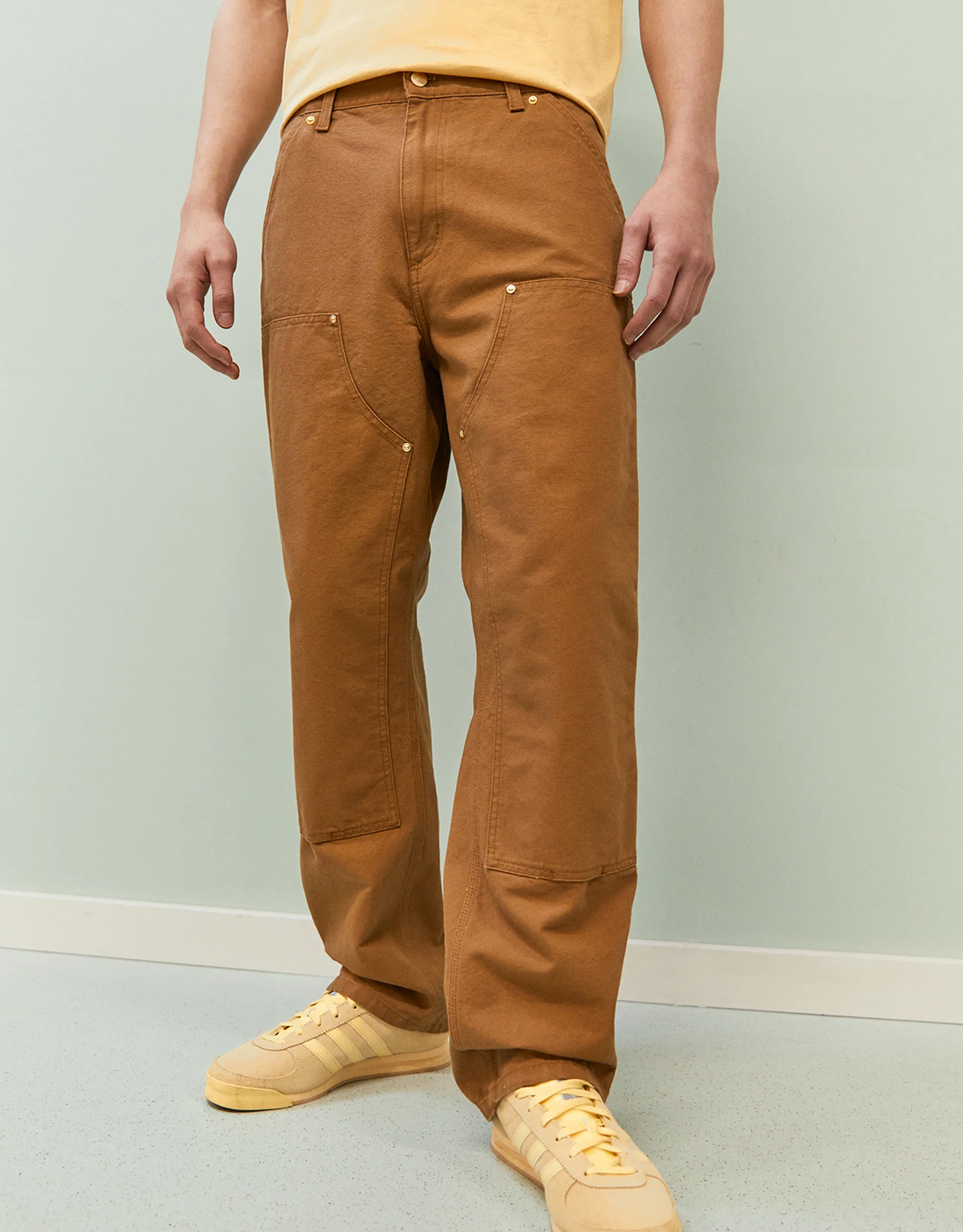 Pantalón Carhartt Double Knee café