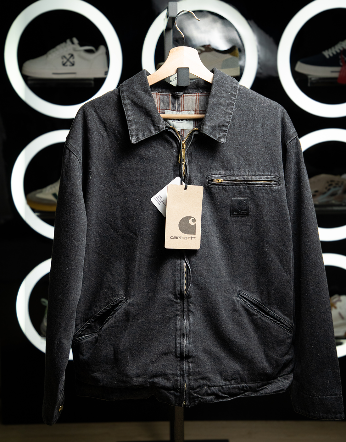 CHAQUETA CARHARRT DENIM BLACK WIP