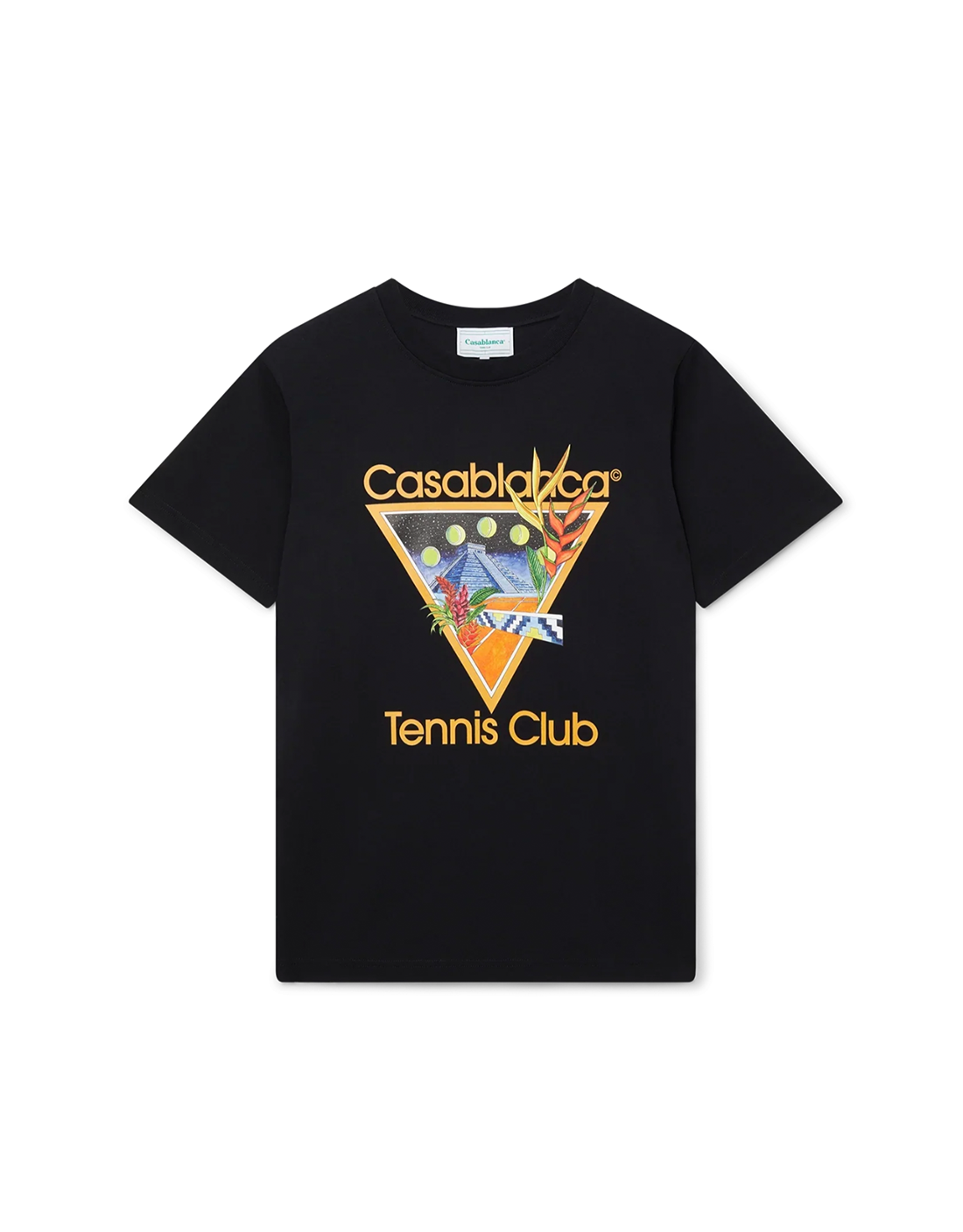 CAMISETA CASABLANCA CLUB ICON CORTA NEGRA