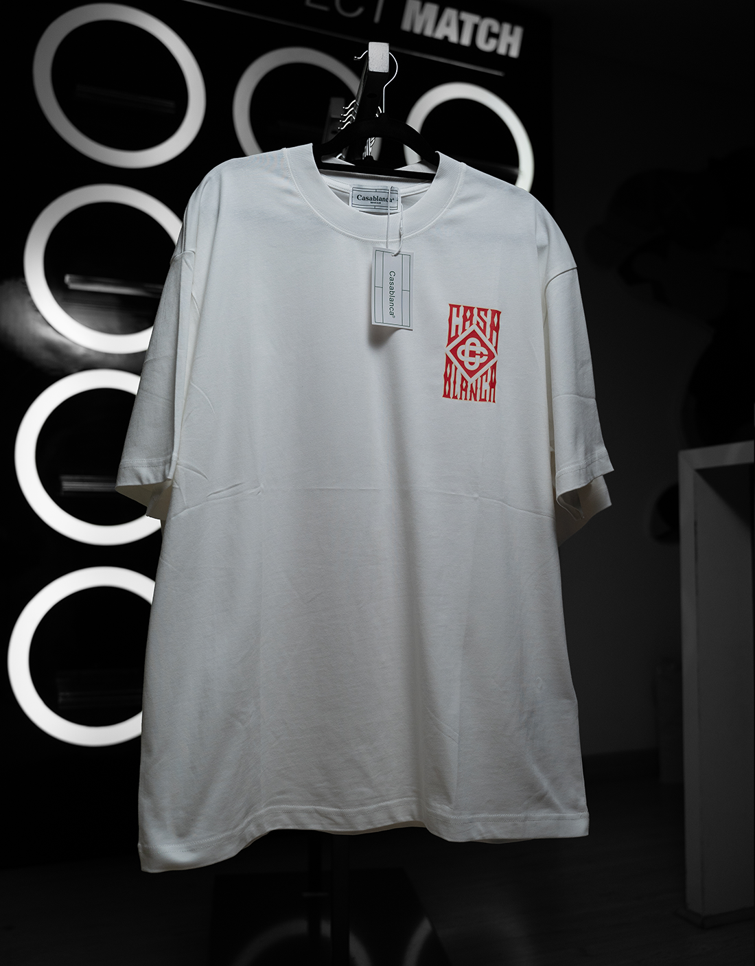 CAMISETA CASABLANCA GOTHIC LOGO BLANCA