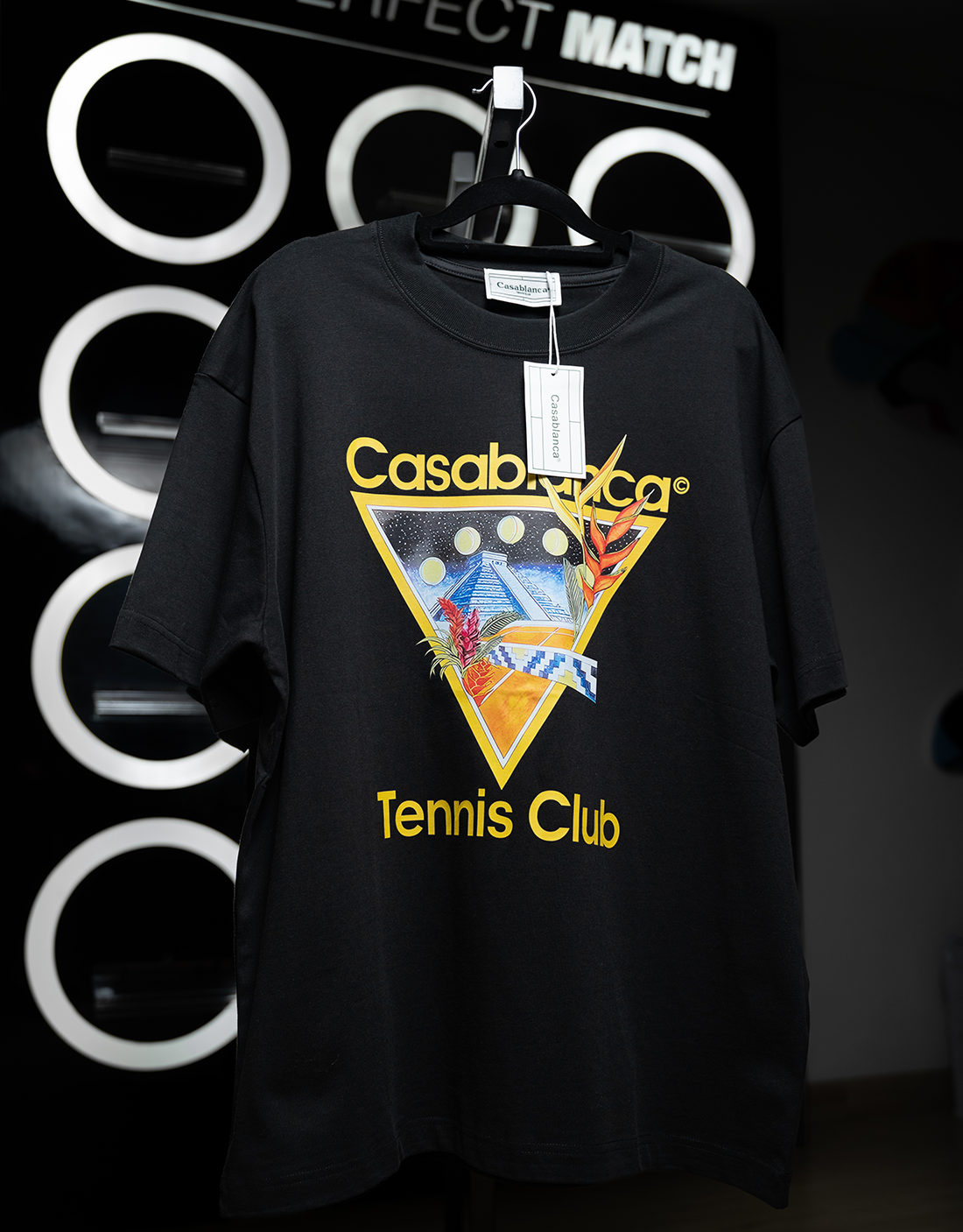 CAMISETA CASABLANCA CLUB ICON CORTA NEGRA