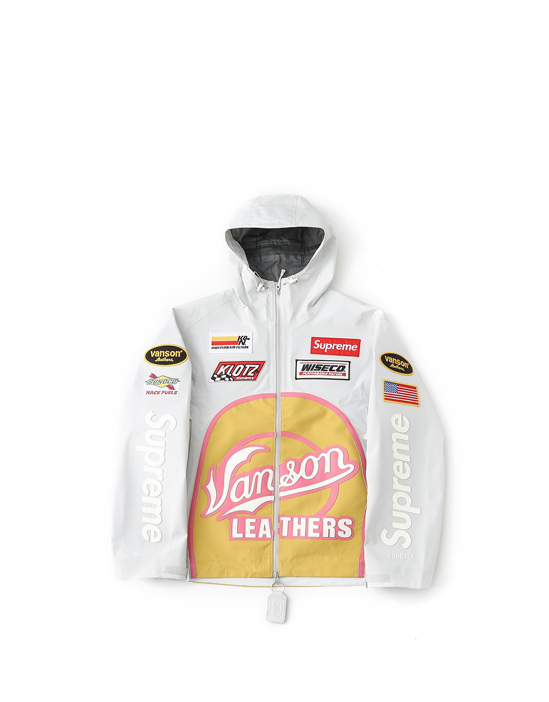 Chaqueta Supreme Vanson Leathers GORE-TEX shell GREY