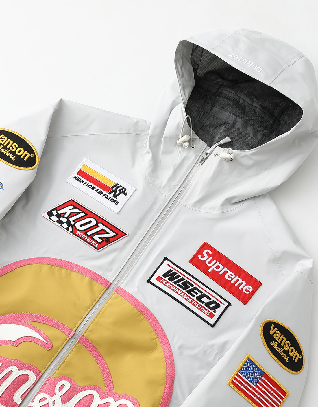 Chaqueta Supreme Vanson Leathers GORE-TEX shell GREY