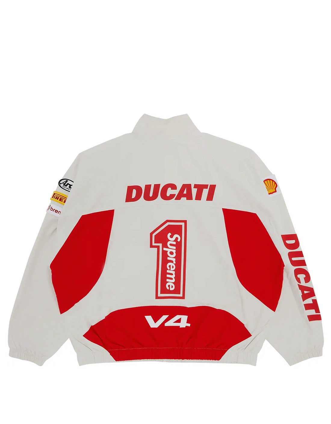 Chaqueta Supreme x Ducatti Track White
