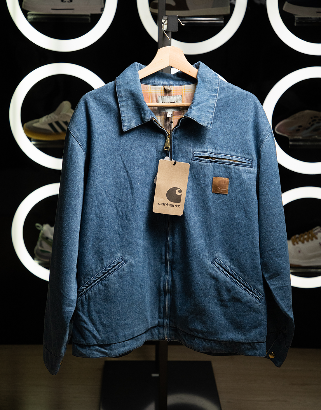 CHAQUETA CARHARRT DENIM BLUE WIP