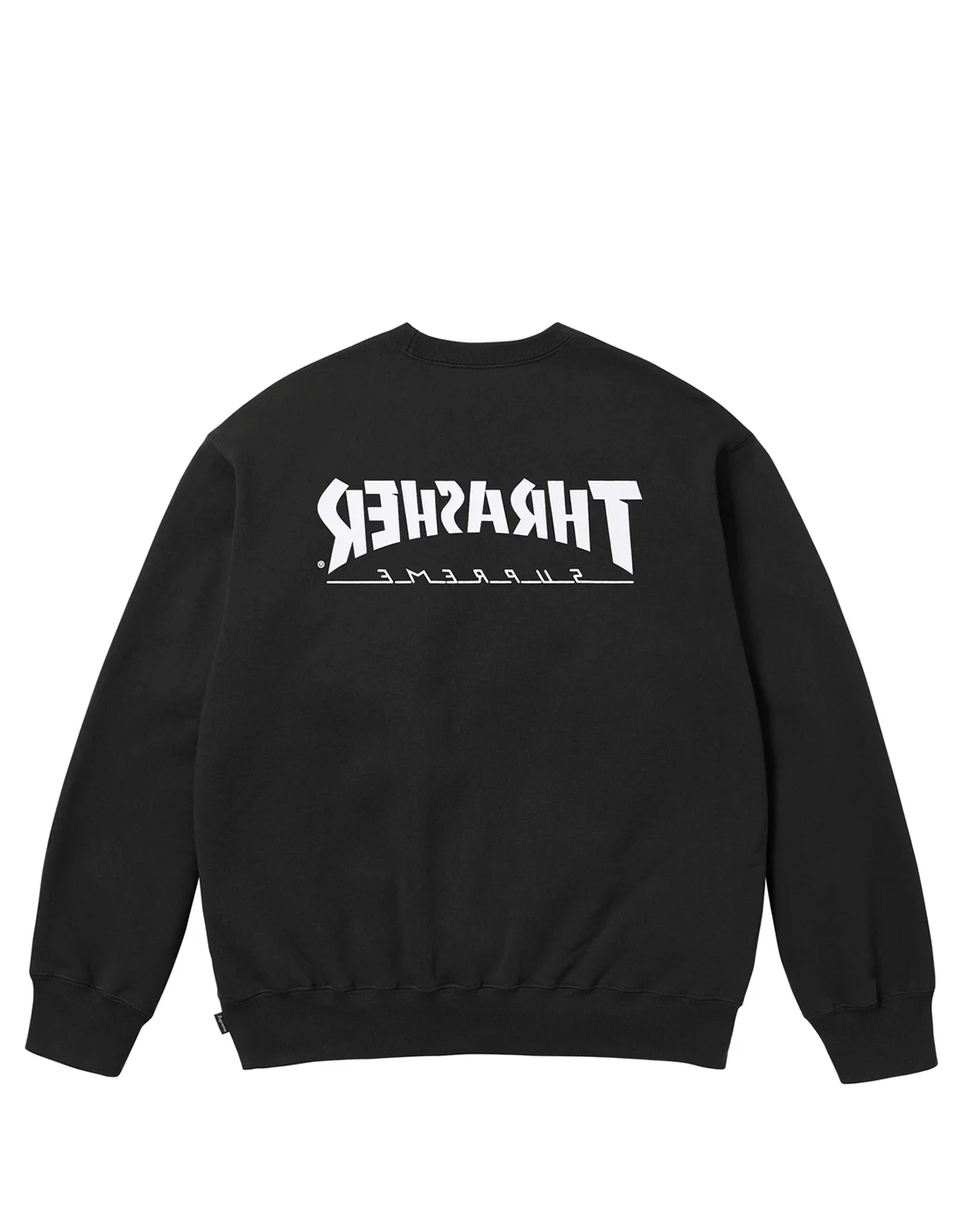 Crewneck supreme x trasher black