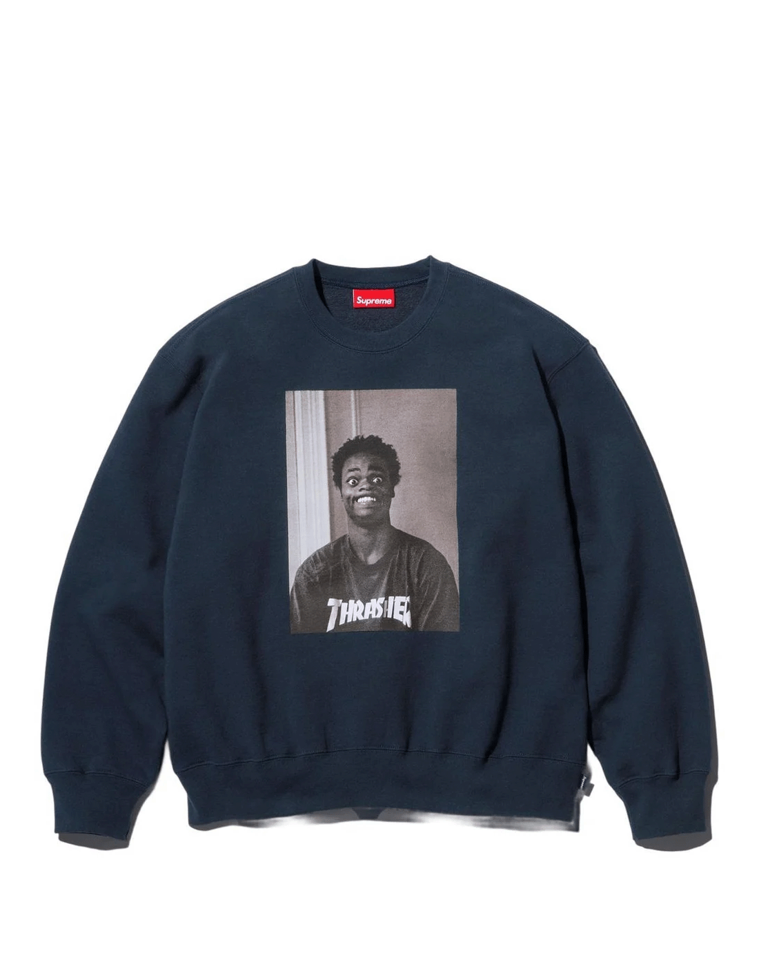 Crewneck supreme x trasher blue