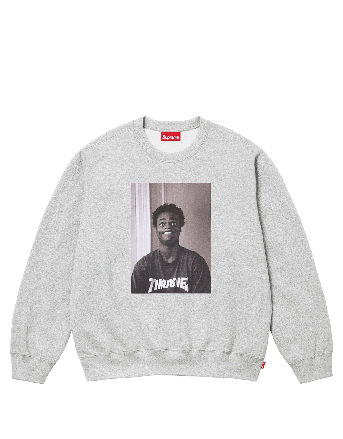 Crewneck supreme x trasher grey