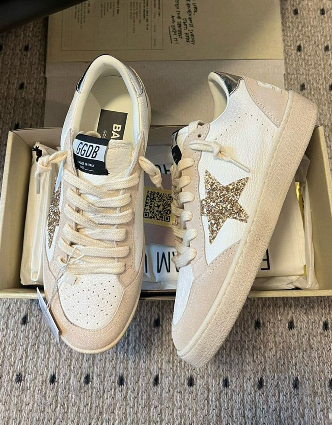 GOLDEN GOOSE BALLSTAR PINK GOLD