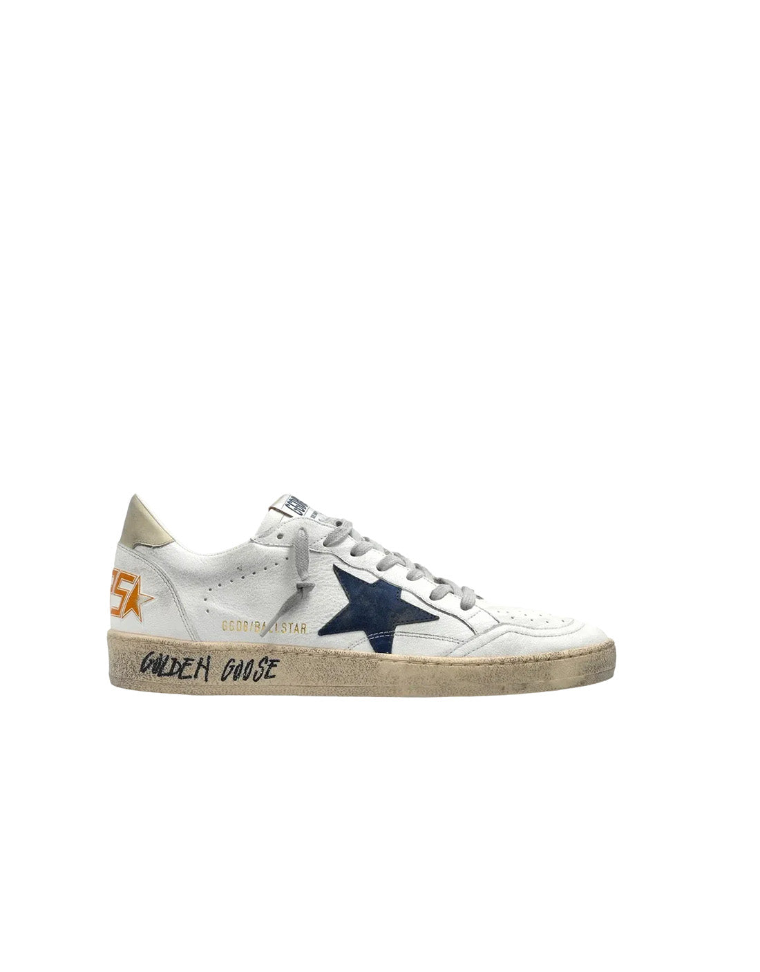 GOLDEN GOOSE BALLSTAR WHITE YELLOW