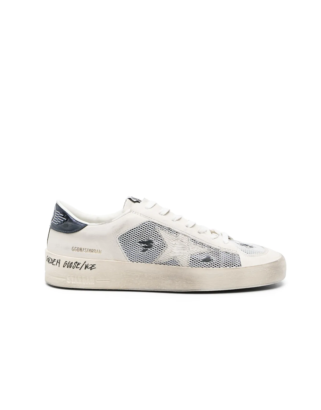 GOLDEN GOOSE STARDAN BLUE BEIGE