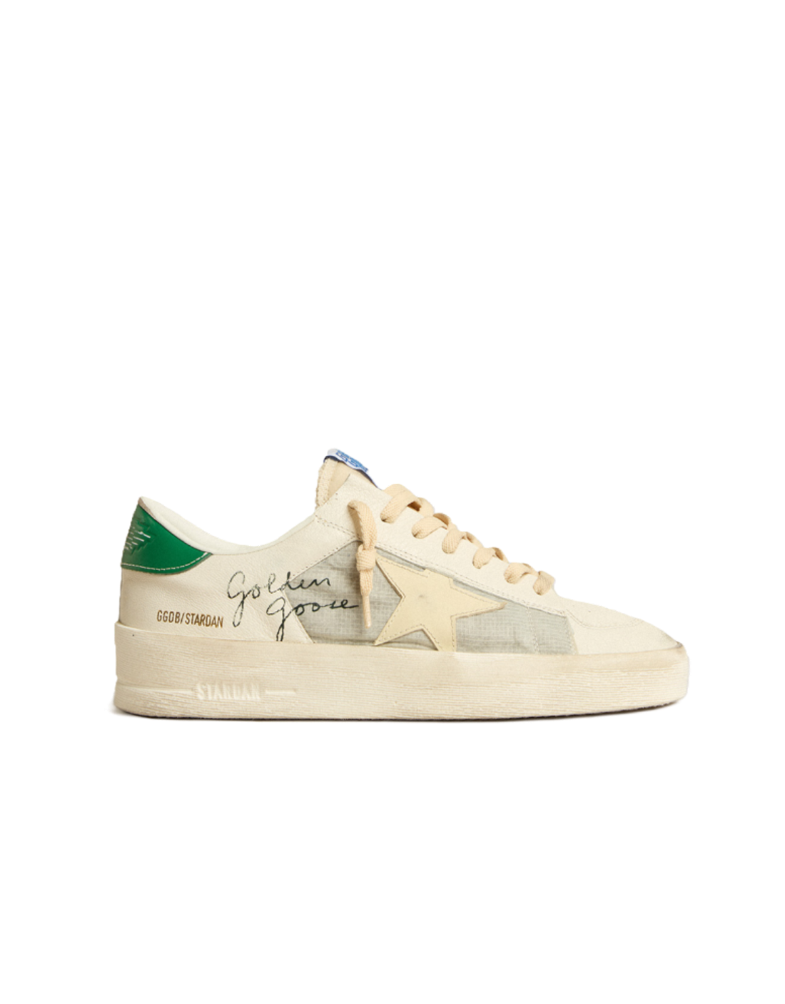GOLDEN GOOSE STARDAN GREEN MESH
