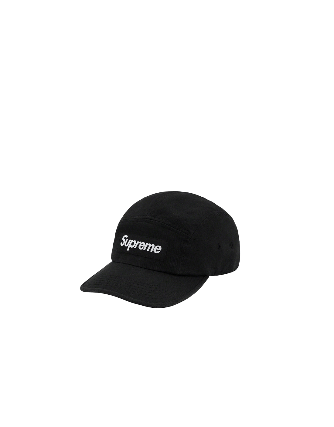 GORRA SUPREME WASHED CHINO TWILL CAMP BLACK