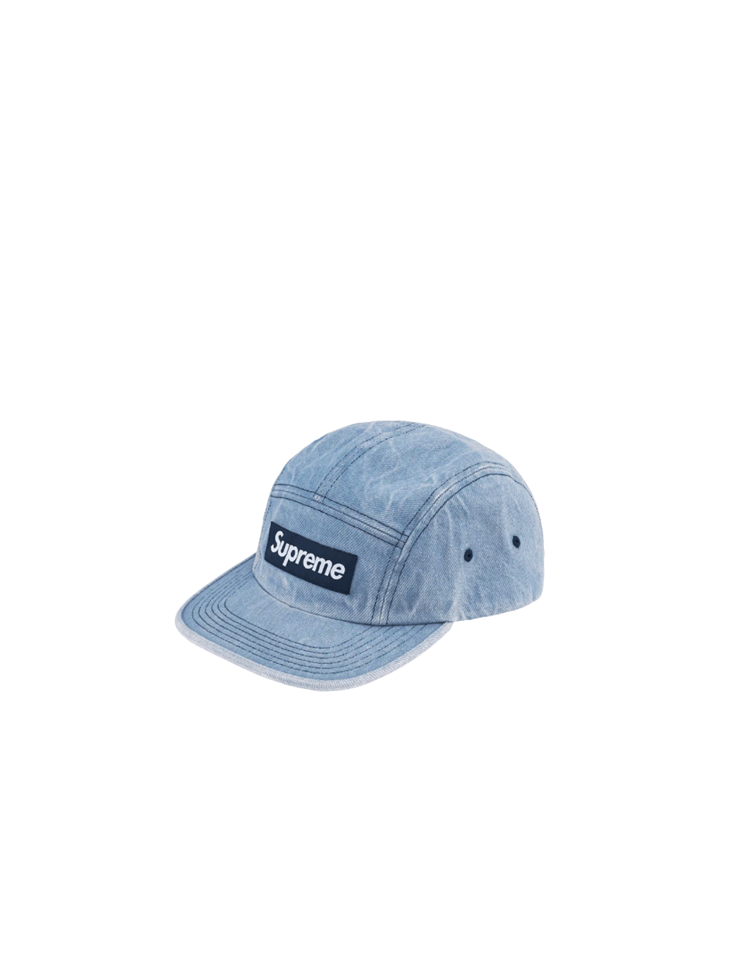 GORRA SUPREME WASHED CHINO TWILL CAMP BLUE