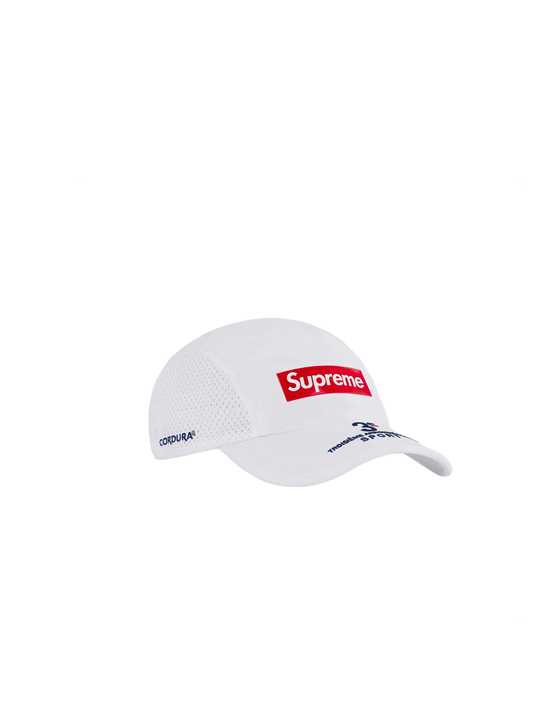 GORRA SUPREME MESH SIDE PANEL CAMP WHITE