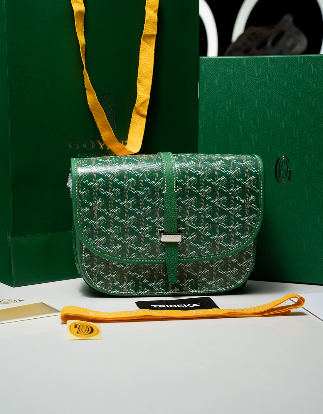 BOLSO GOYARD BELDEVERE PM GREEN